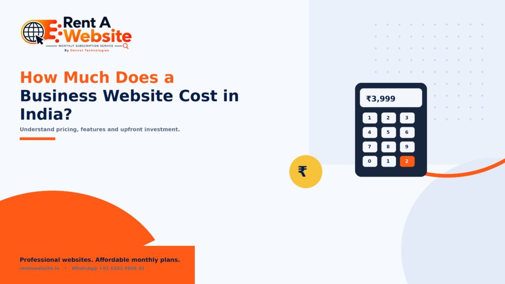 website development cost in India