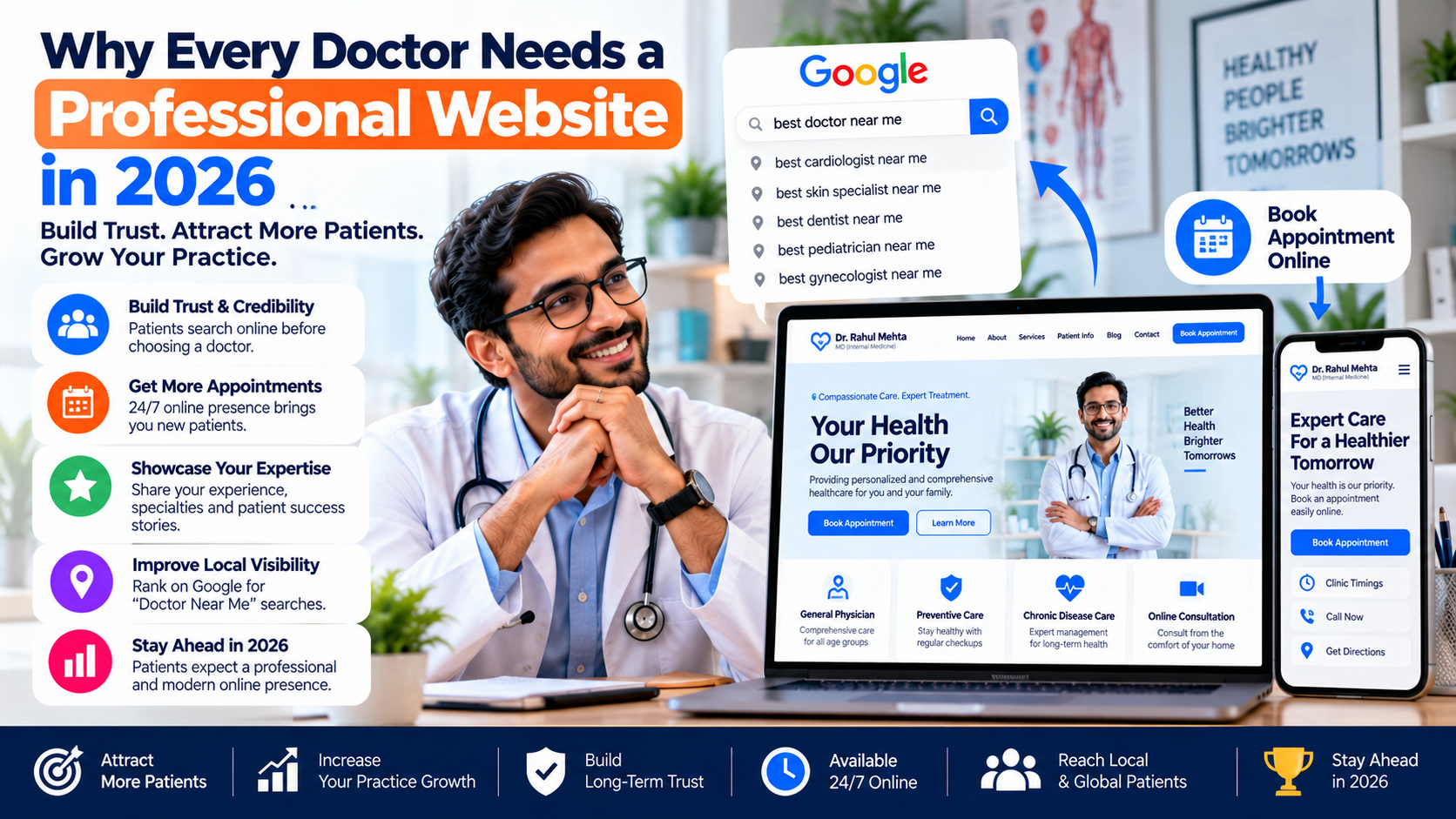 doctor website development